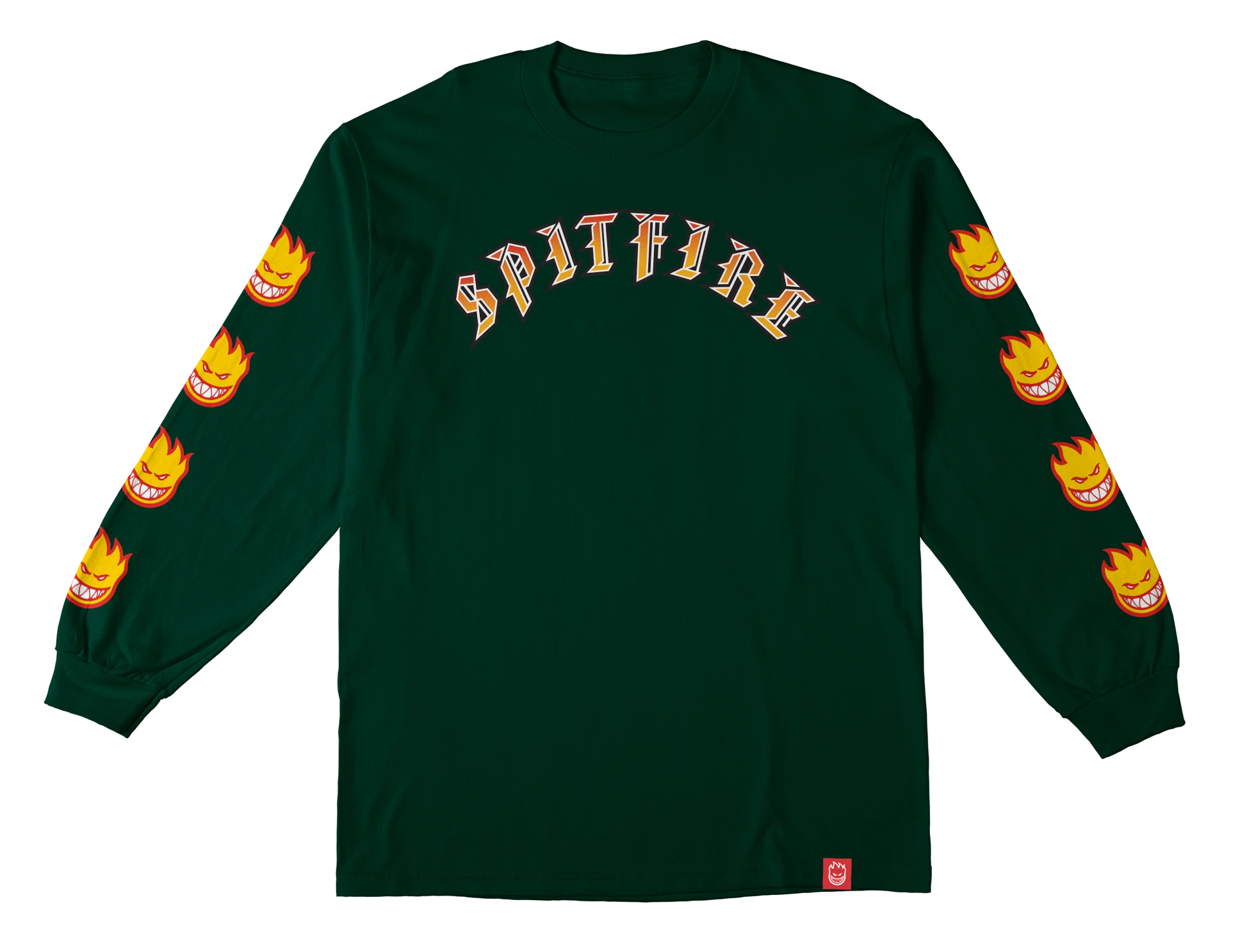 SPITFIRE - Old E Longsleeve Tee Forest Green