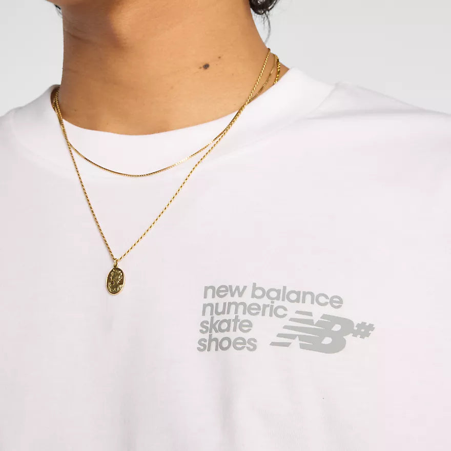 NEW BALANCE NUMERIC - Small Logo Tee White