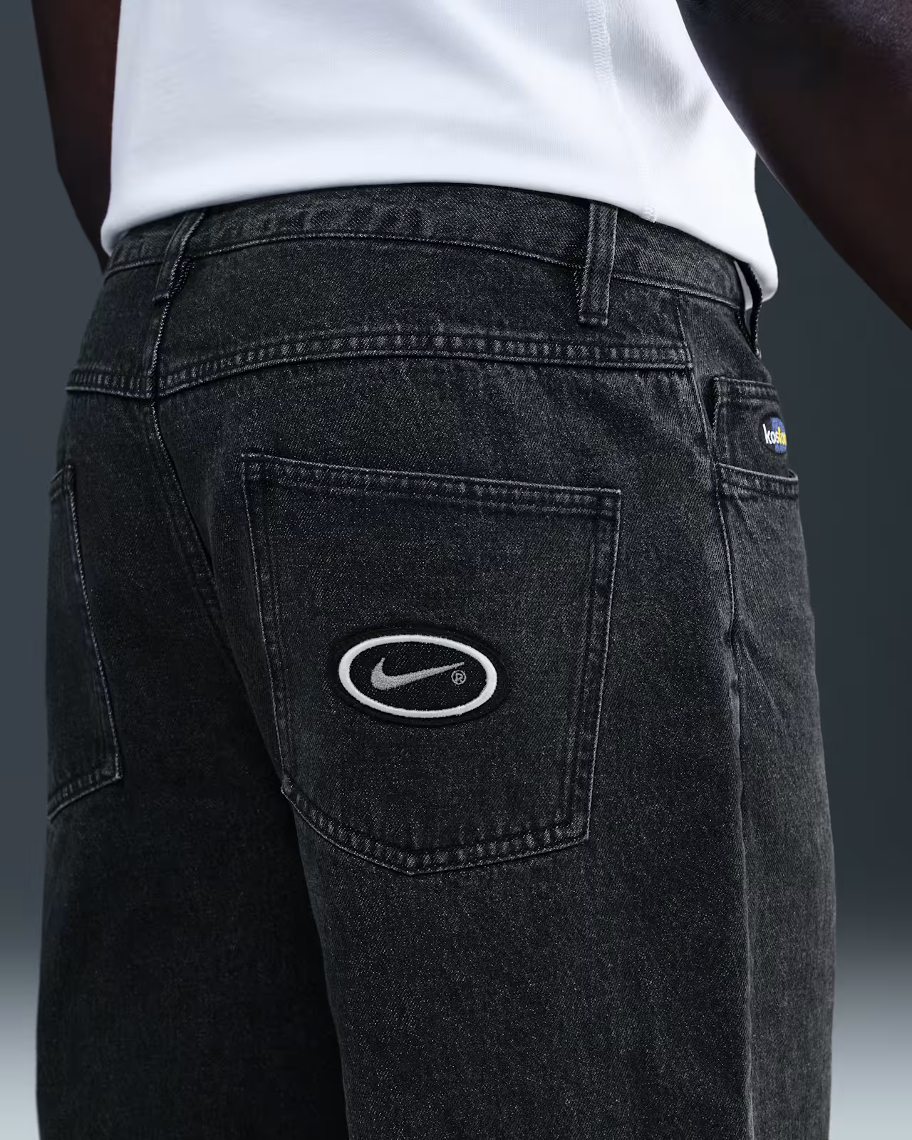 NIKE SB - Koston Loose Denim Skate Pants Black