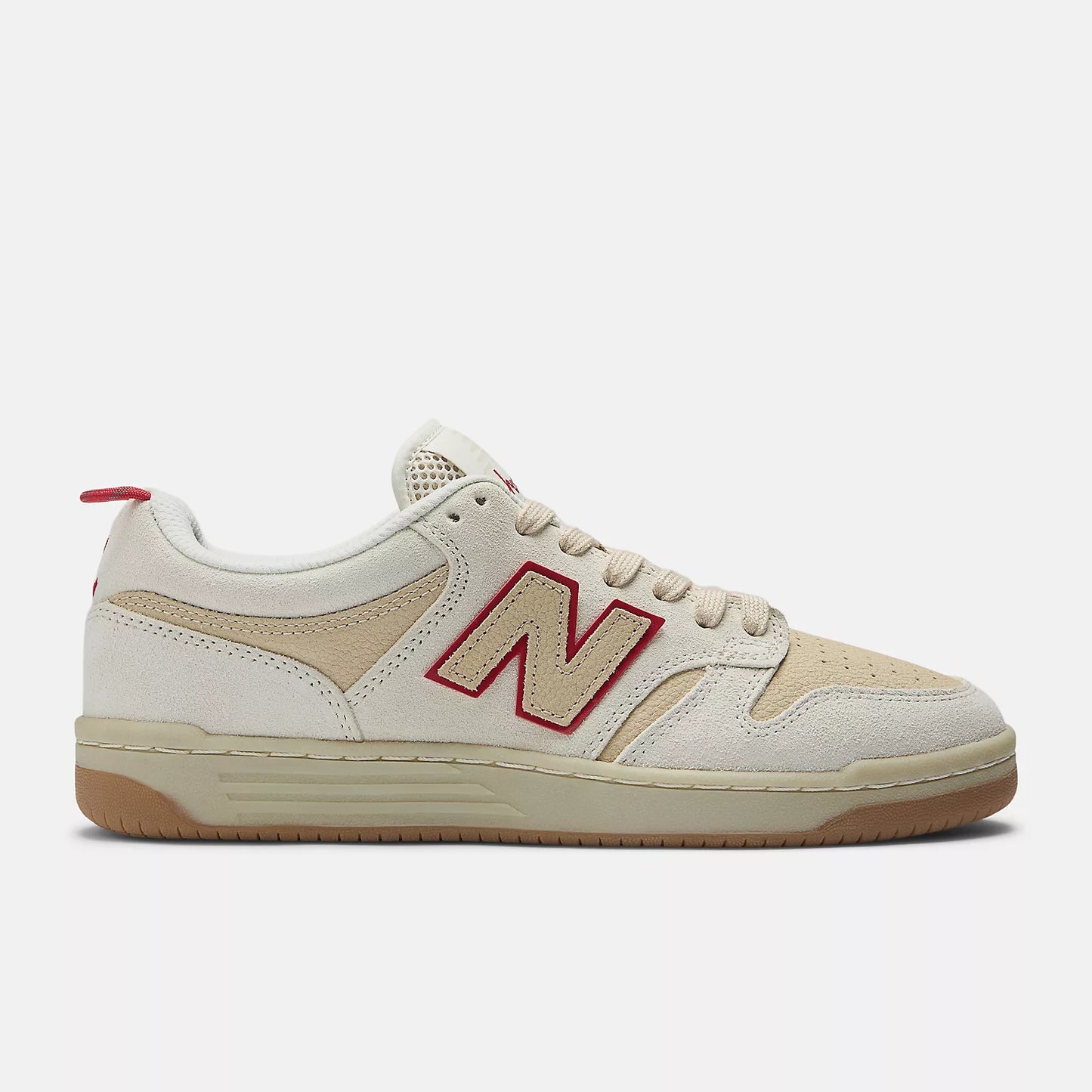 NEW BALANCE NUMERIC - 480 White/Red Chocolate Skateboards