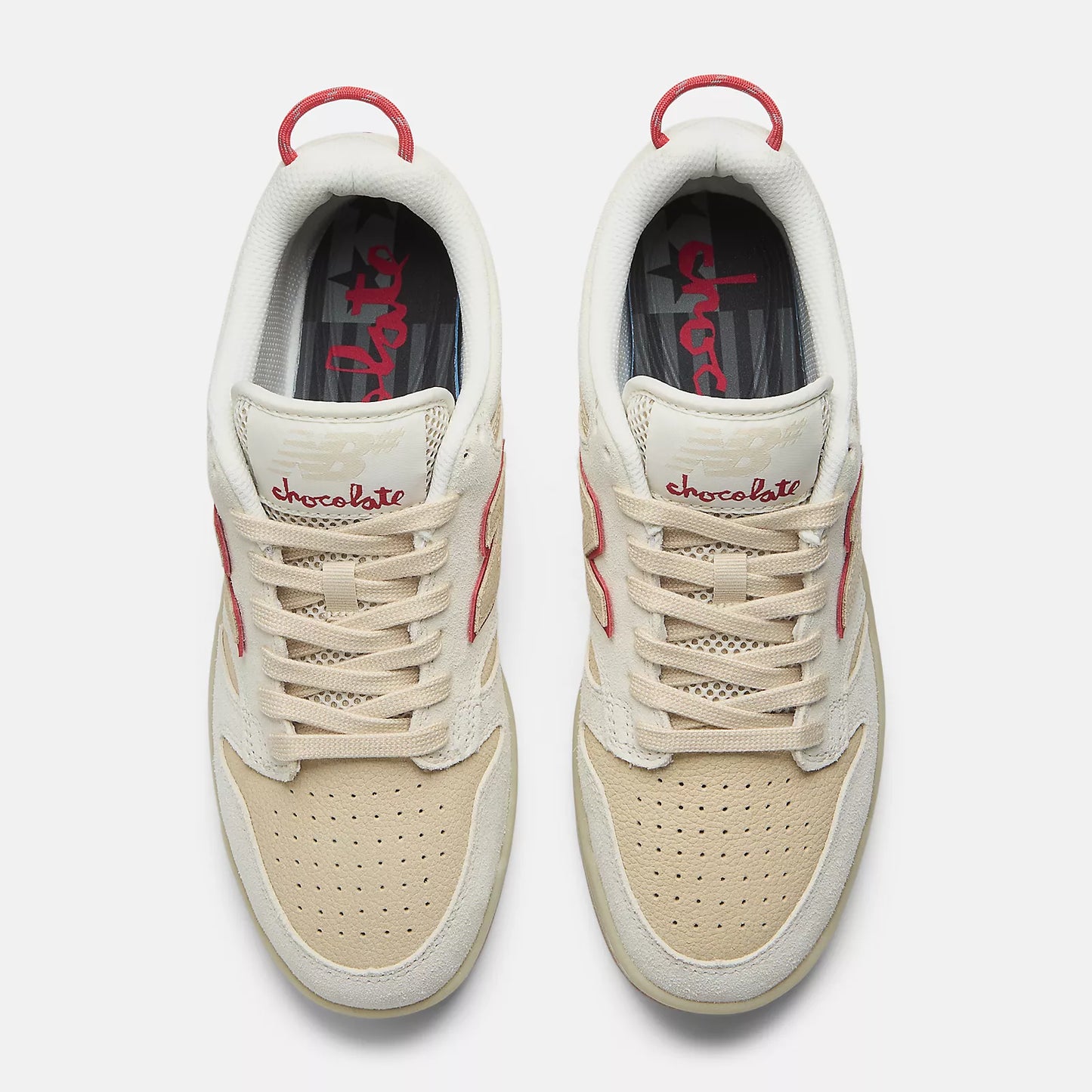 NEW BALANCE NUMERIC - 480 White/Red Chocolate Skateboards