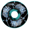 SPITFIRE - 56mm F4 April Bighead Black/Teal Swirl Radial 99a