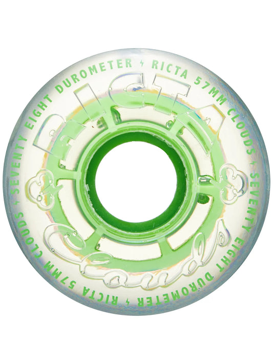 RICTA - 57mm Clouds Clear Splatter Green 78a