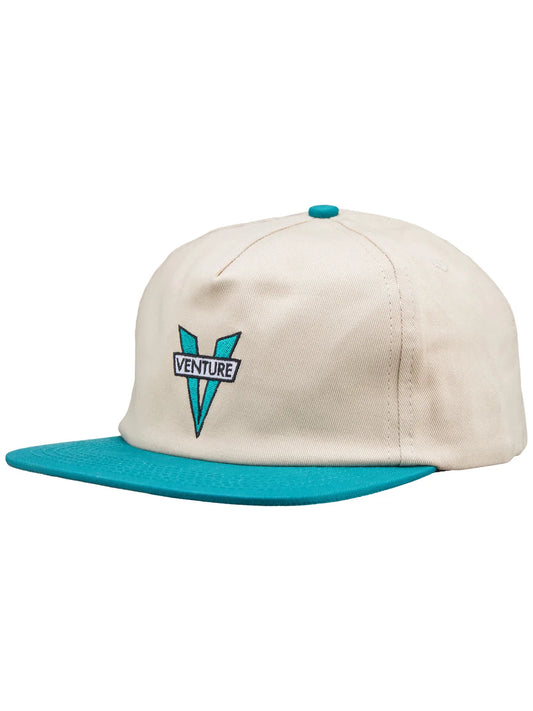 VENTURE - Heritage Snapback Hat Tan/Jade