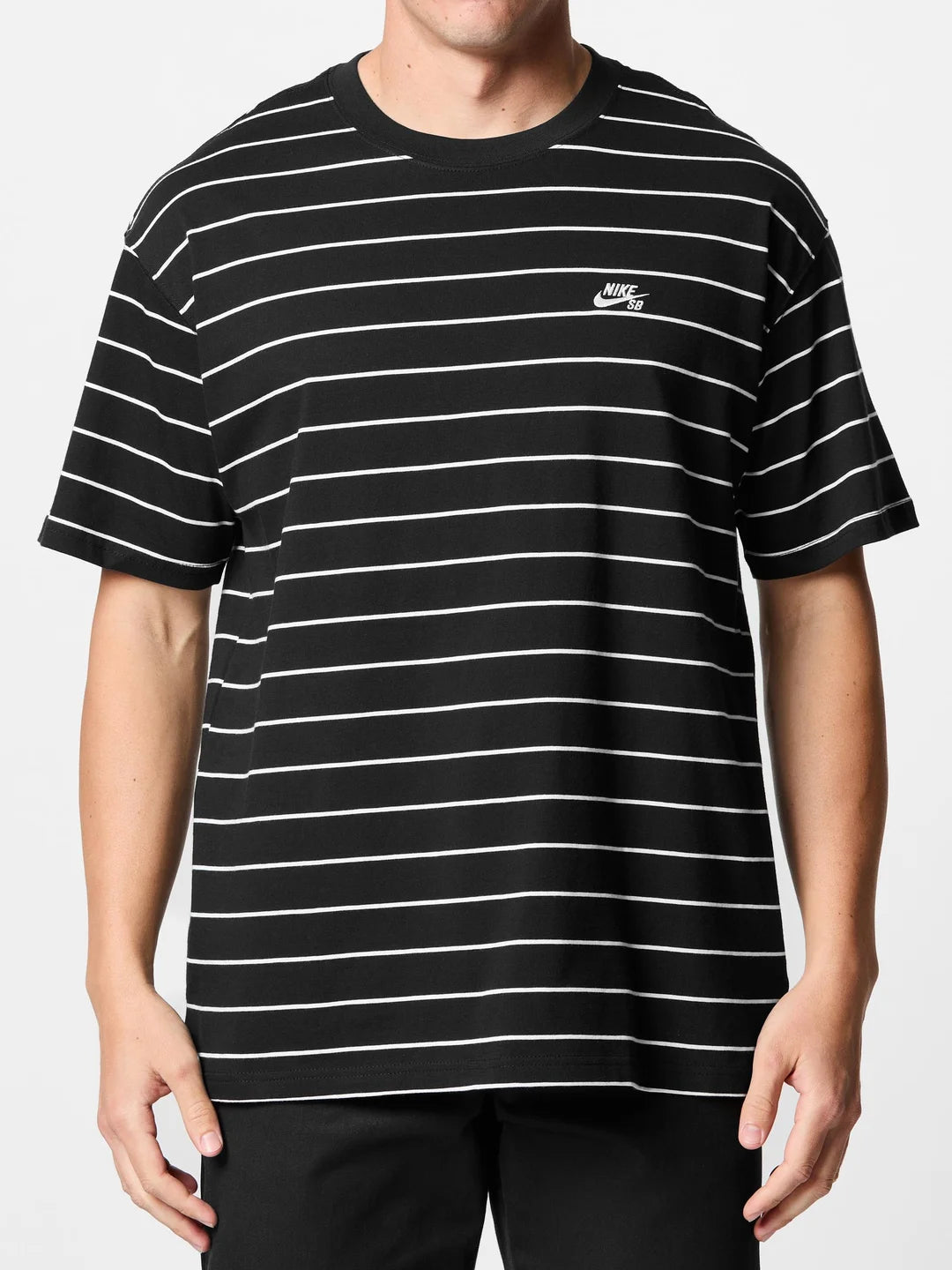 NIKE SB - Max90 Skate Striped Tee Black