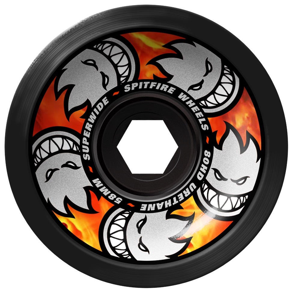 SPITFIRE - 58mm Multiball Superwides Black 80HD