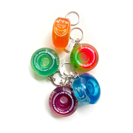 SPITFIRE - Wheel Keychain Assorted Sapphire Colors/Swirls