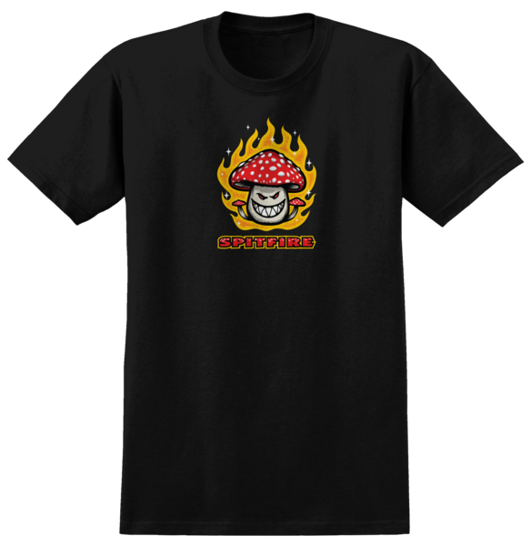 SPITFIRE - Mushroom Bighead Tee Black