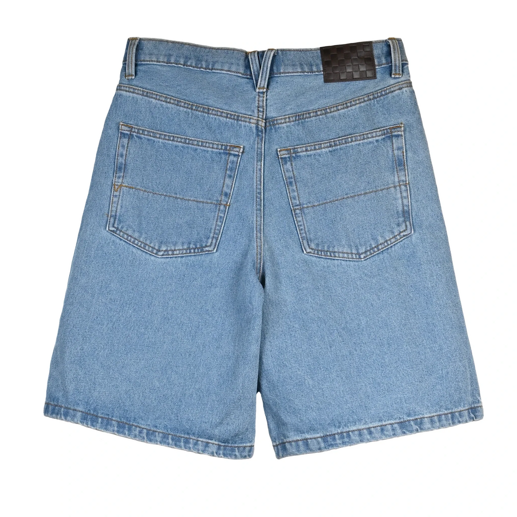 VANS - Check 5 Baggy Denim Shorts Stonewash