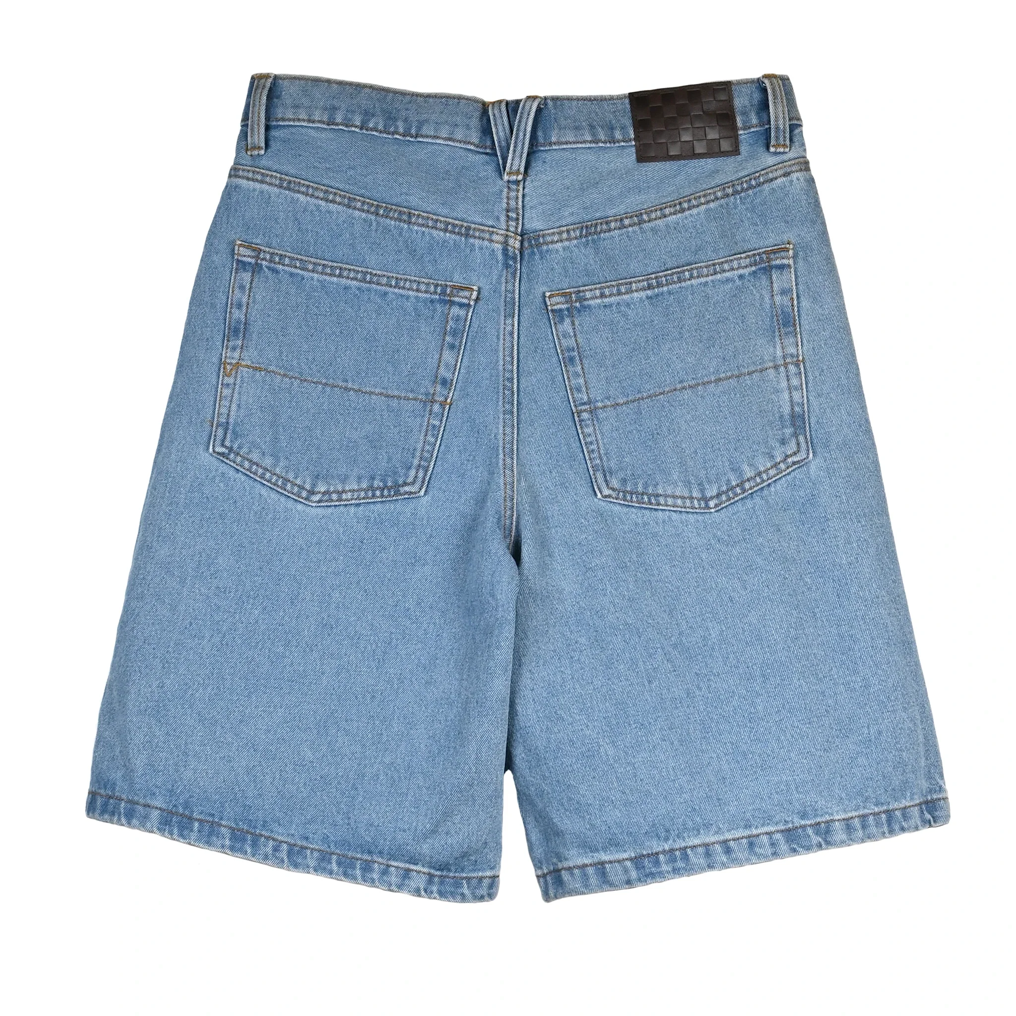 VANS - Check 5 Baggy Denim Shorts Stonewash
