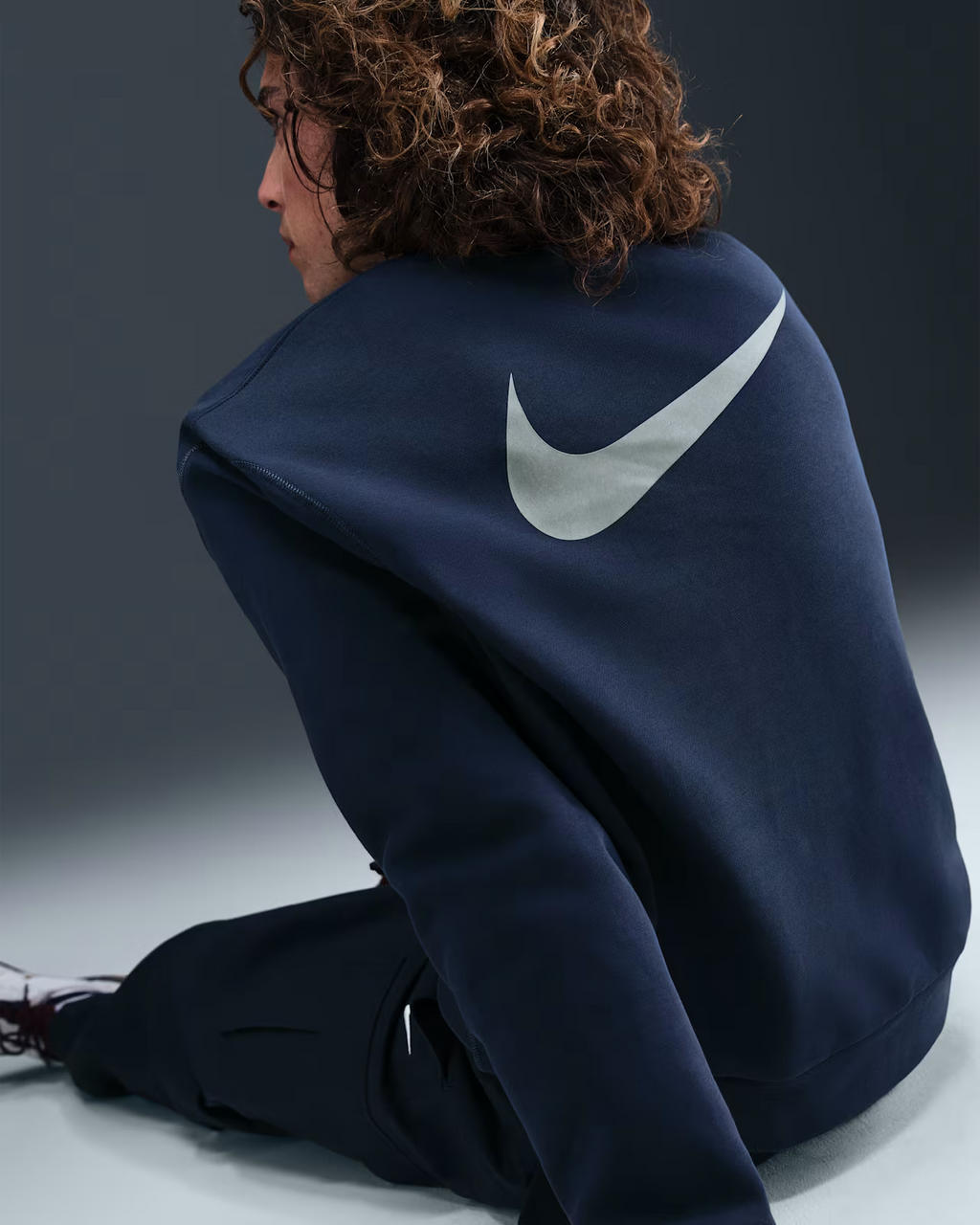 NIKE SB - Koston Fleece Skate Crew Navy