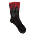 ZERO - 3 Skull Blood Socks All Black