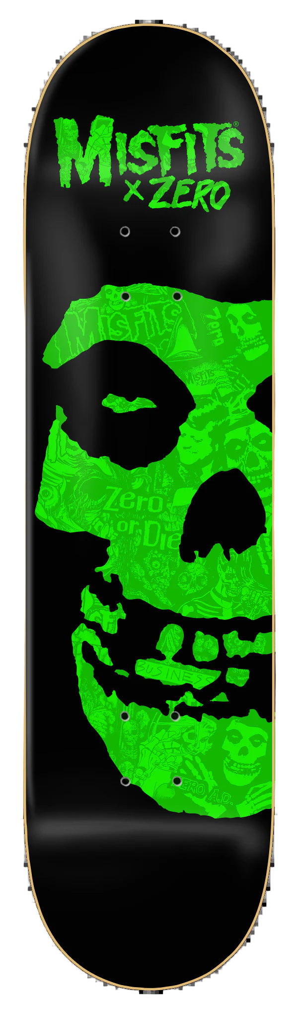 ZERO - Misfits Collage Neon Green - 8.25