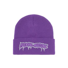 FUCKING AWESOME - Running Logo Cuff Beanie Purple