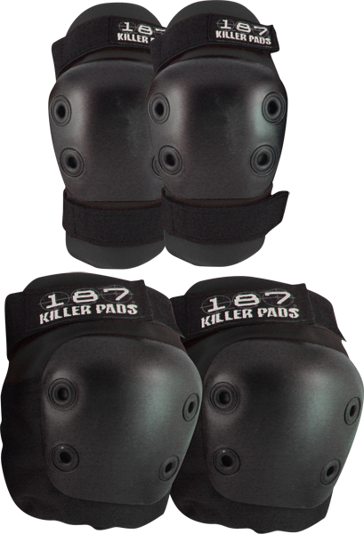 187 KILLER PADS - Knee/Elbow Combo Pack Black