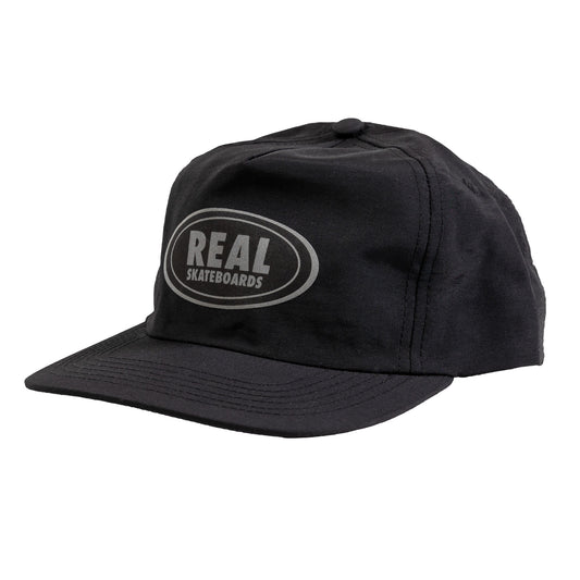 REAL - Oval Snapback Black/Relfective