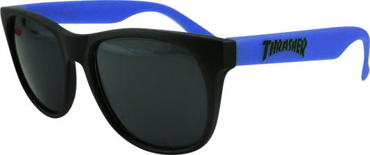 THRASHER - Logo Sunglasses Black/Blue