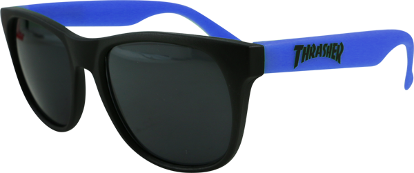 THRASHER - Logo Sunglasses Black/Blue