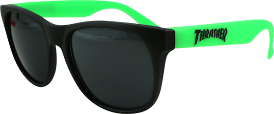 THRASHER - Logo Sunglasses Black/Green