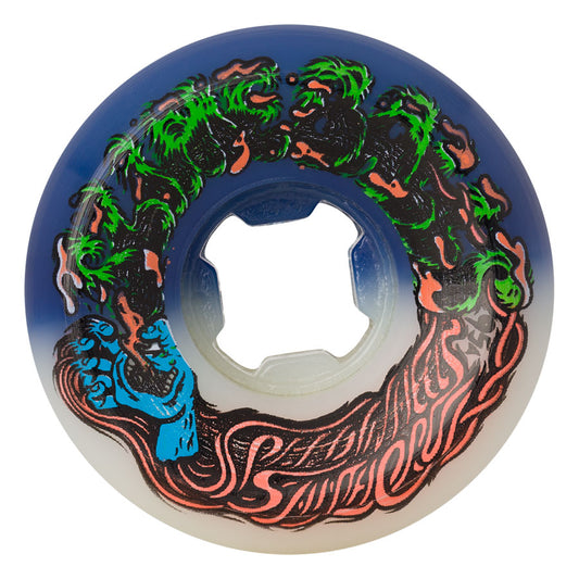 SLIME BALLS - 53mm Hairballs 50-50 White Blue 95a