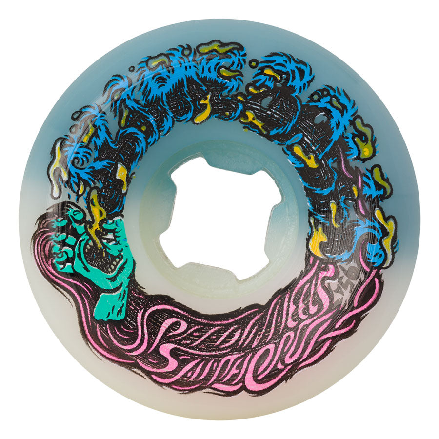 SLIME BALLS - 54mm Hairballs 50-50 White Teal 95a