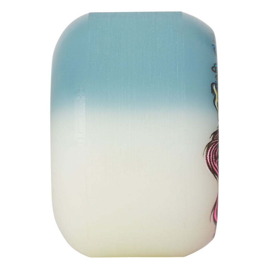 SLIME BALLS - 54mm Hairballs 50-50 White Teal 95a