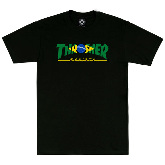 THRASHER - Brazil Revista Tee Black