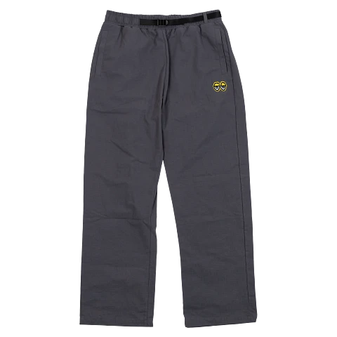 KROOKED - Eyes Ripstop Pants Charcoal